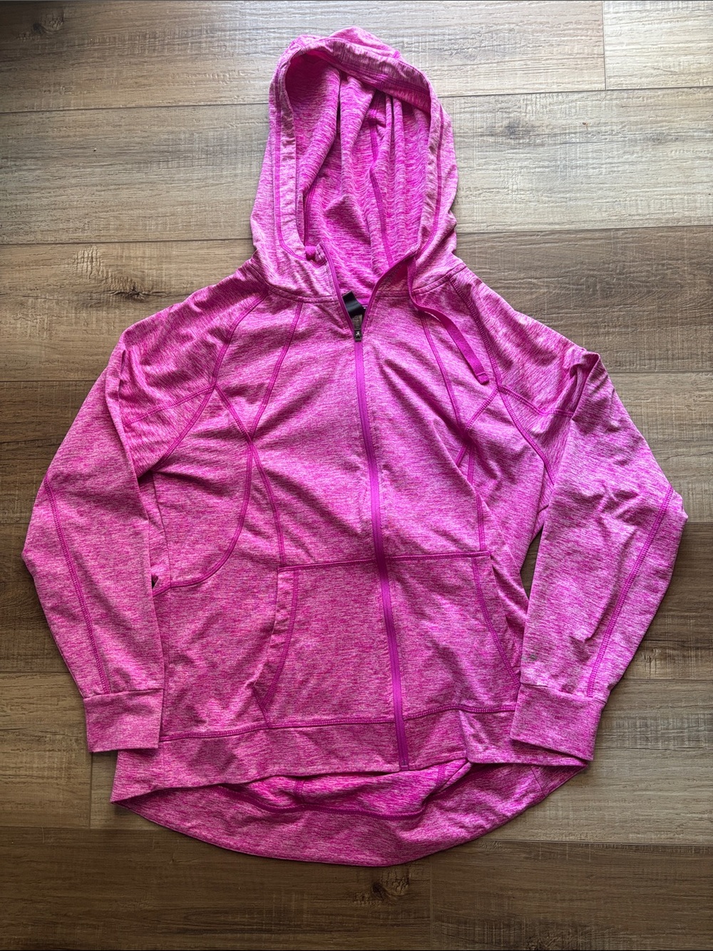 Women's Pink Hooded Zip Jacket